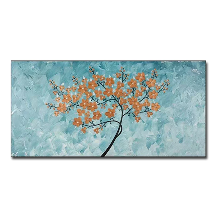 

Textured Flower Knife Art Oil Painting Pure 100% Hand Drawn Canvas Unframed Floral Canvas Art Wall Decoration Paintings Artwork