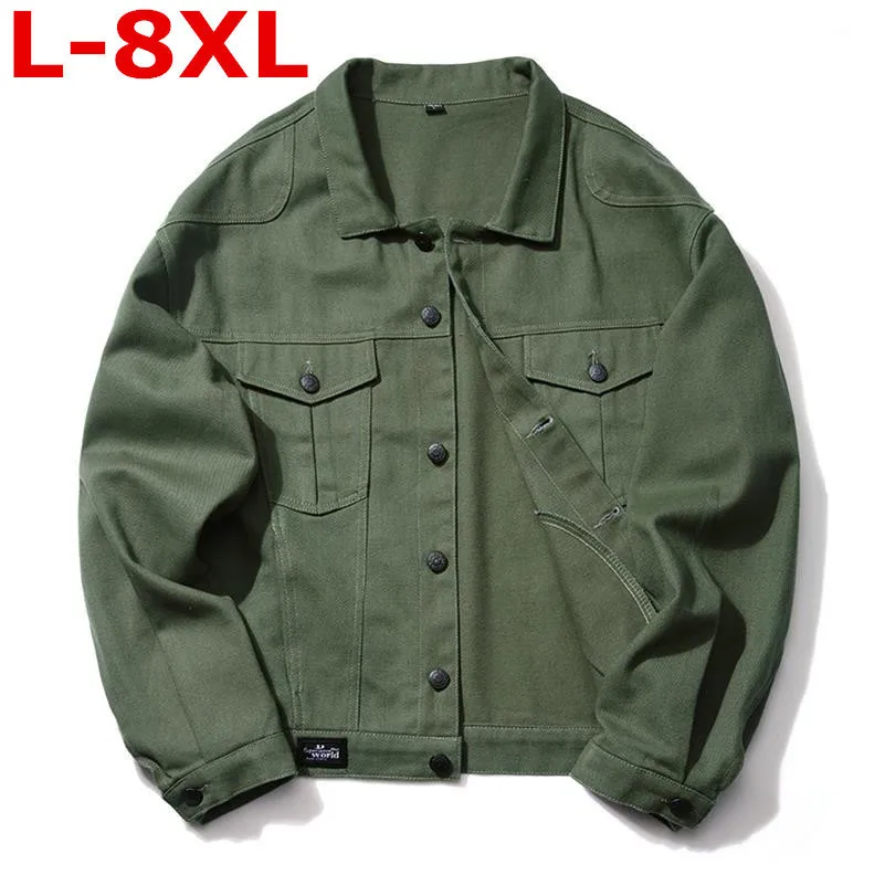Размера плюс Сезон весна-осень 8XL 7XL 6XL5XL новые размеры для мужчин пальто мужские