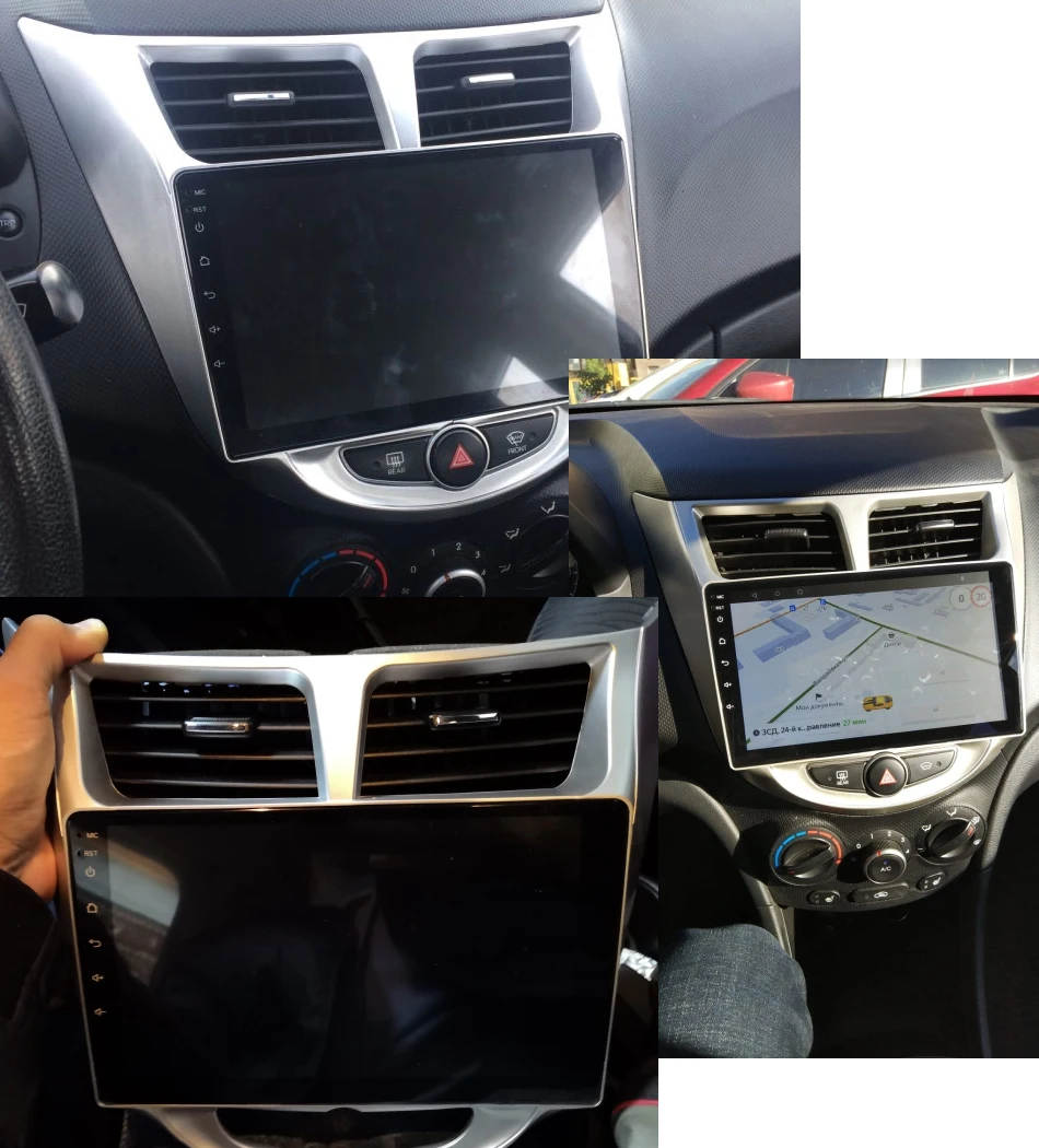 Idoing 10," Автомобильный Радио Мультимедиа Android видео плеер навигация gps для Solaris 1 2 hyundai Accent Verna 2012 Sedan No 2din DVD
