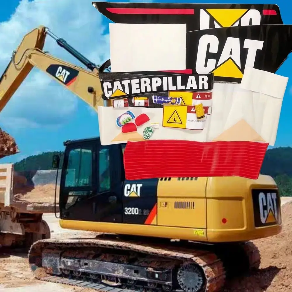 

For Caterpillar E320C/D Excavators Dedicated Stickers Carter E320C Paster Vehicle Mark Displaytags Tags Spare Parts