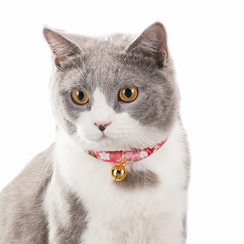 Ошейник для питомца собаки кота колокольчика ожерелье ювелирный узор тканый