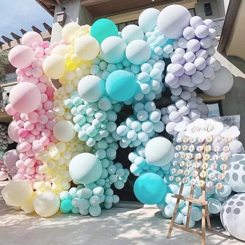 10 18 36 inch Big Pastel Balloons Baby Shower Decoration Macaroon Ballons Blanc Wedding Birthday Globos Latex Air Balloon S6XZ | Дом и сад