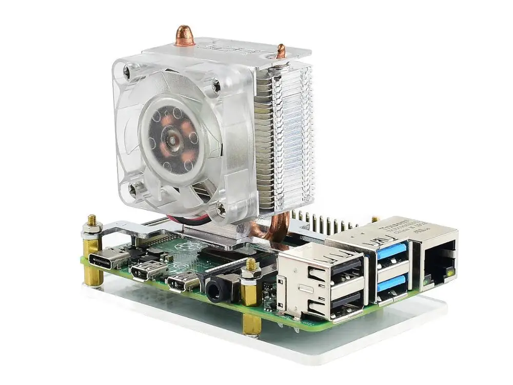 Вентилятор охлаждения процессора Waveshare ICE Tower для Raspberry Pi с отличным рассеиванием