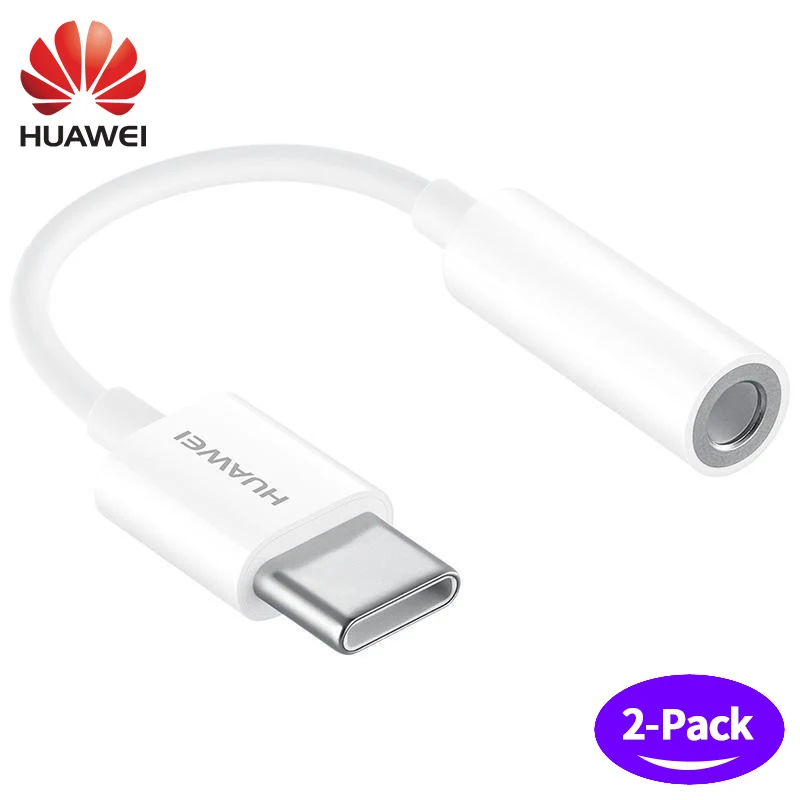 Huawei наушники USB конвертер телефон адаптер 3,5 мм Тип C аудио кабель адаптер для P10 P20 Mate10 20 Pro RS Honor 20 Pro - Цвет: Two adapter