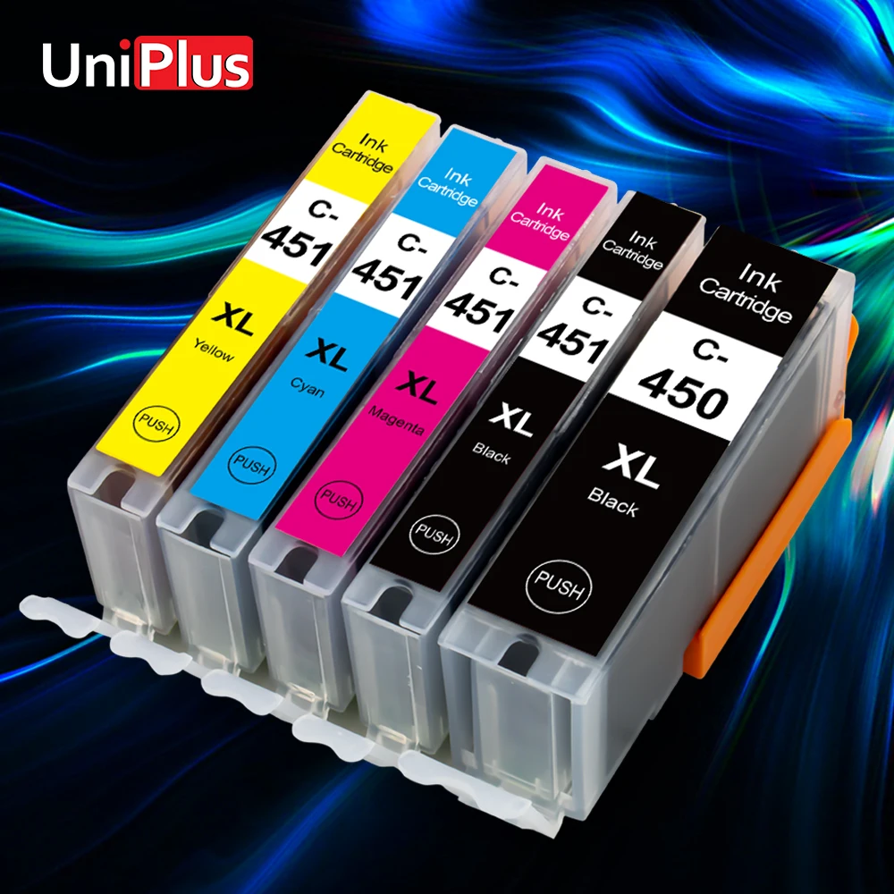 Картридж UniPlus 450XL 451XL для принтера Canon PIXMA MG5440 MG6440 MG7540 MG5640 IX6540 6840|Чернильные