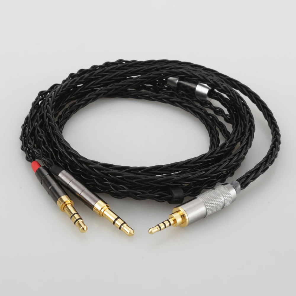 

High Quality Audiocrast 8 Cores Headphone Earphone Cable For Denon AH-D600 D7100 Hifiman Sundara Ananda HE1000se HE6se he400