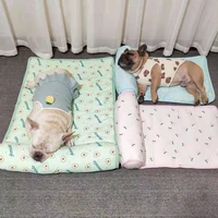 dog pet ice mat summer and autumn cooling heatstroke prevention mat non slip ice silk mat summer kennel litter dog supplies bed