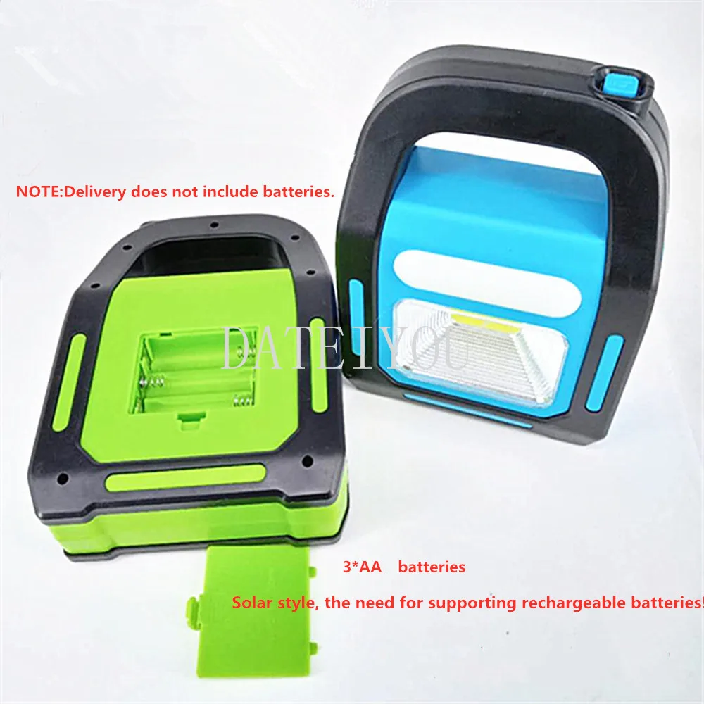 COB рабочий аварийный свет мобильный фонарь на солнечных батареях USB