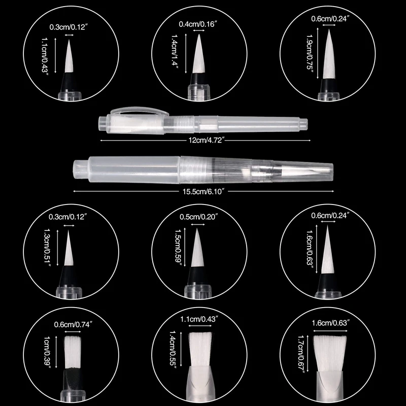 

18 Pcs Water Color Brush Pen Watercolor Paint Pen Water Drawing Pens Paint Marker Set for Painting Markers