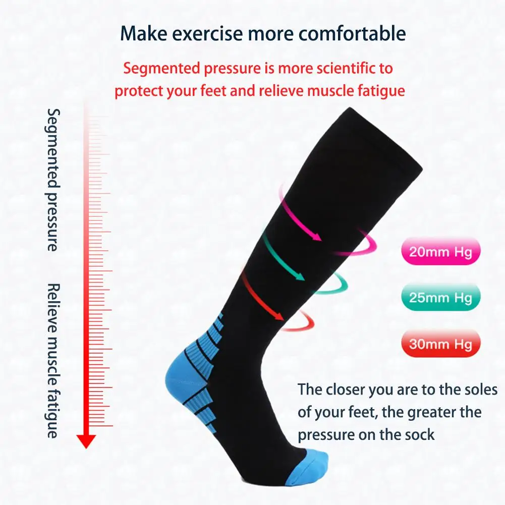 

Compression Socks Nylon Medical Nursing Stockings Specializes Outdoor Cycling Fast-drying Breathable Unisex Adult Sports Socks