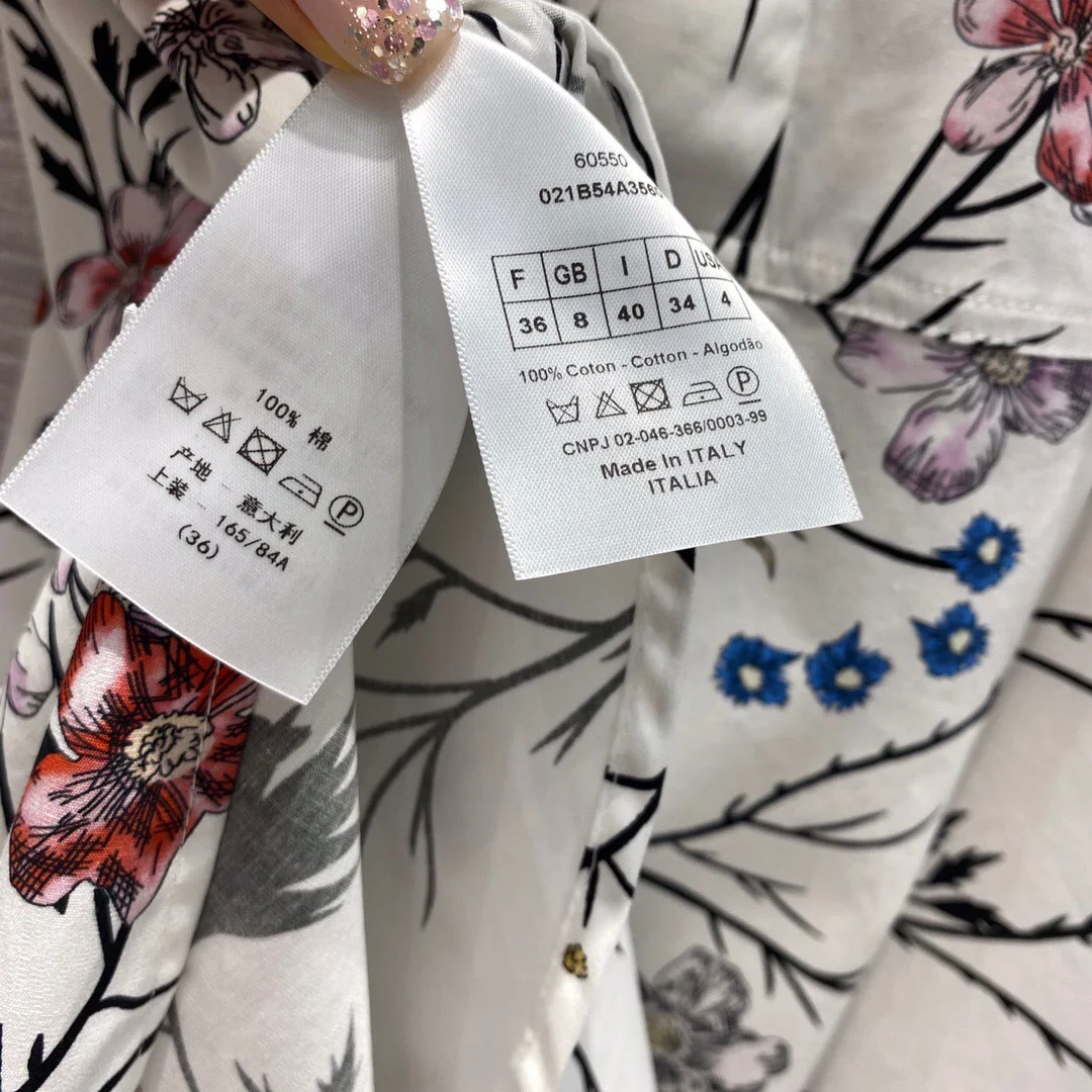 

high-end print straight dress women new fashion design short sleeve flower pattern wide belt cotton casual party dresses