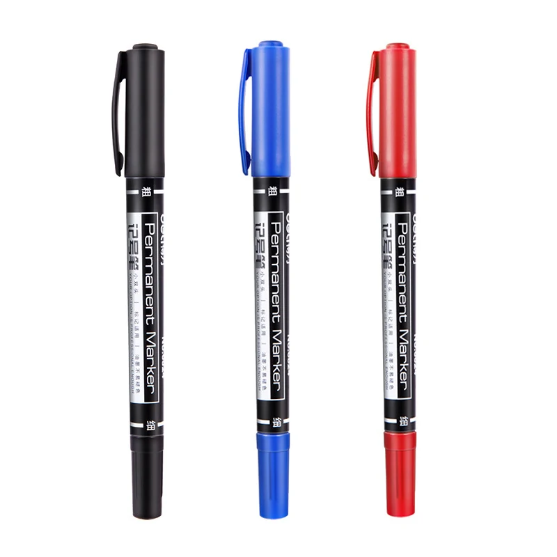 3 шт./компл. черные/синие/красные цветные Двойные наконечники 0 5/1 мм