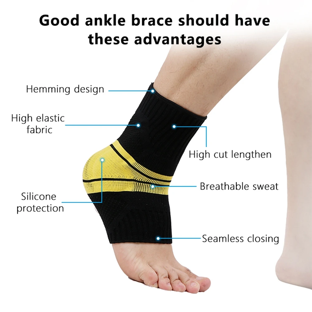 1 шт. компрессионная поддерживающая повязка на лодыжку эластичная дышащая