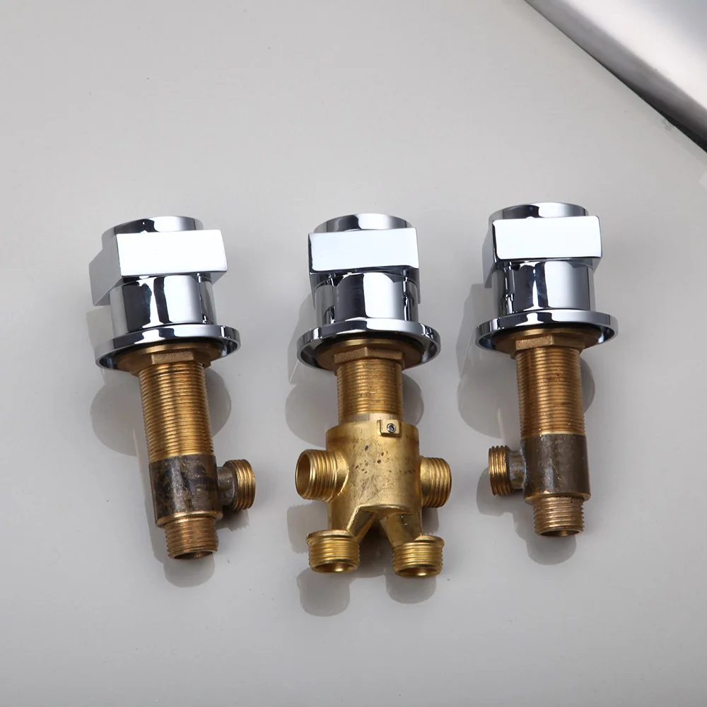 Набор для душа KEMAIDI 5 шт. набор с водопадом и тремя ручками хромированная отделка |