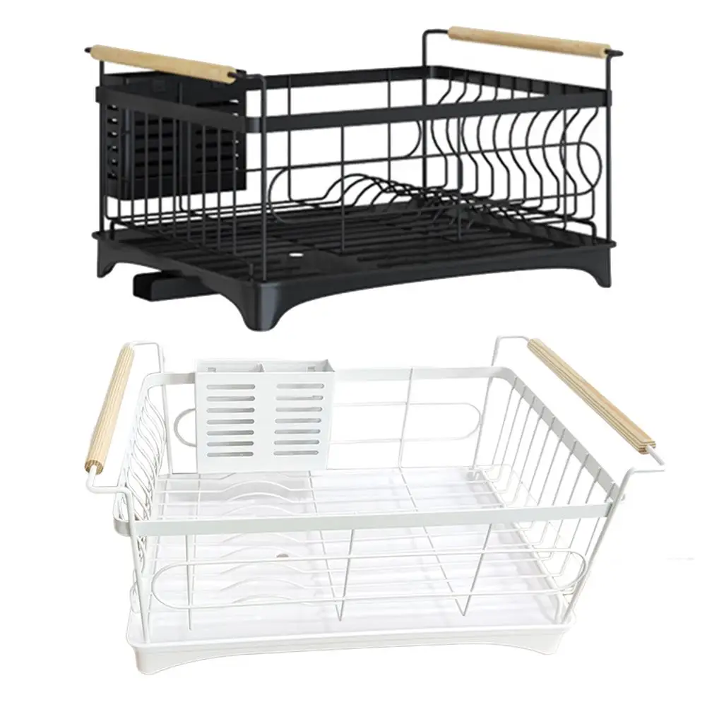 

Stainless Steel Kitchen Dish Drying Rack Tableware Drainer Storage Basket Shelf Plate Dish Rack Drain Basket Cabinet Sink