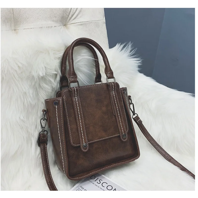 

Retro Bags Women Bag Shoulder Bag PU Handbag Girls' Bag Small Square Bag Vintage Bags for Female Messenger Bag