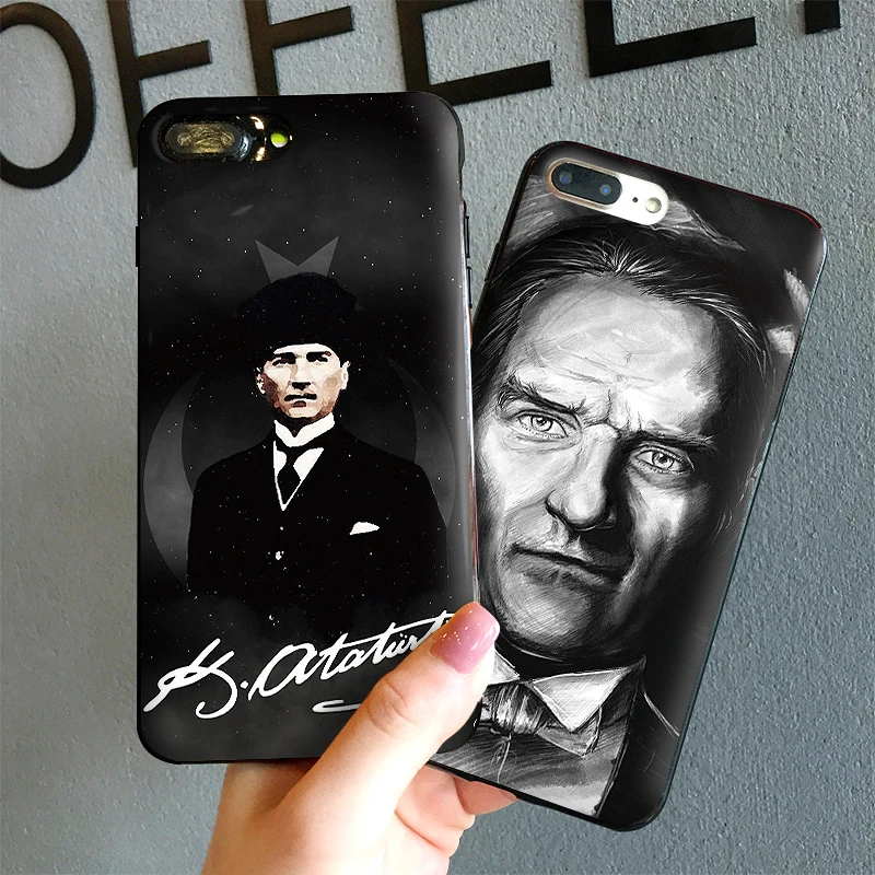 Турция Mustafa kemale Ataturk чехол для iPhone XS Max XR Мягкий силиконовый X 6 6S 7 8 Plus Coque Funda |