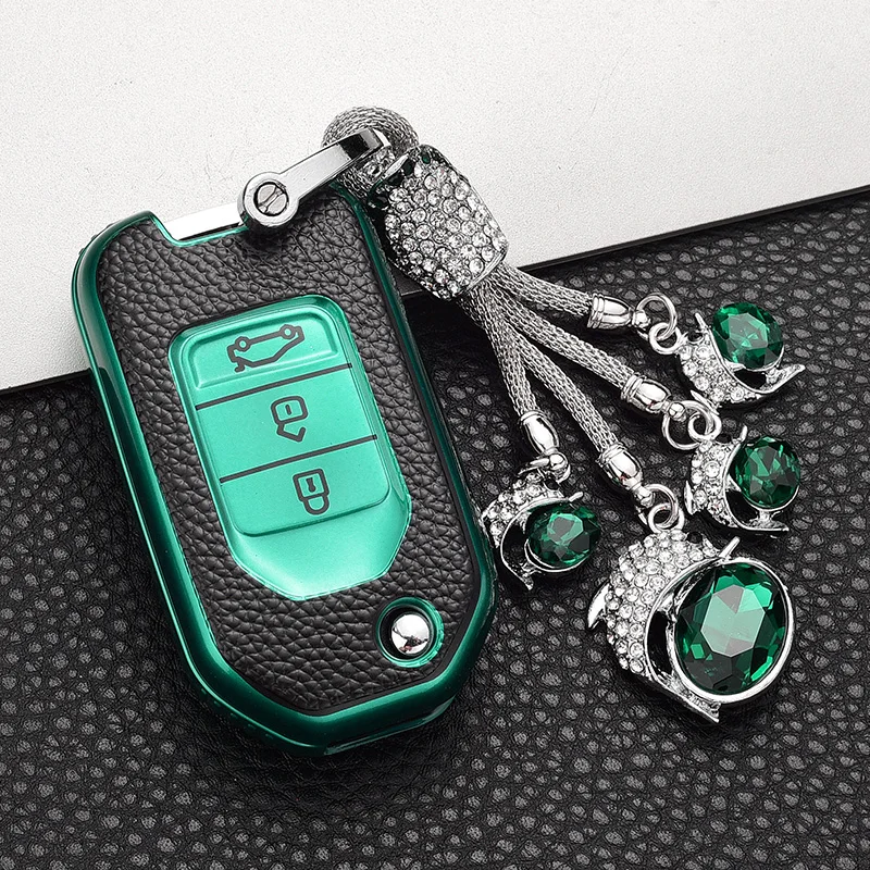 

3 Button Soft TPU Car Key Protection Cover Case For Honda Civic CR-V HR-V Accord Jade Crider Odyssey 2015- 2018 Remote Protector