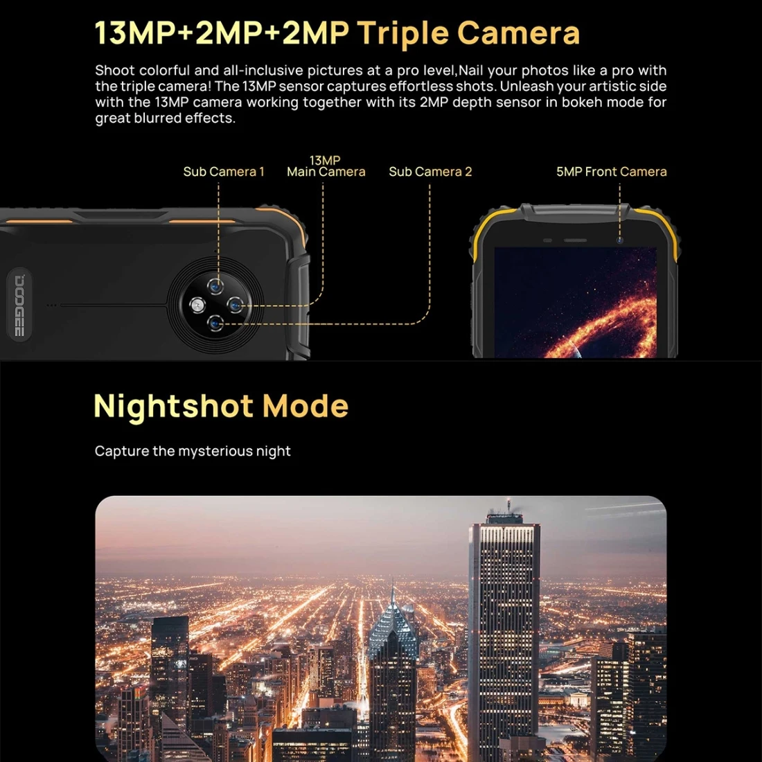 Doogee S35 смартфон с 5 5-дюймовым дисплеем четырёхъядерным процессором MTK6737V/WA Android 10
