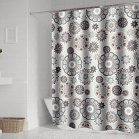bohemian mandala shower curtains for bathroom geometric waterproof shower curtain set bathtub bathing cover with 12 hooks