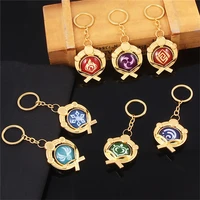 genshin impact luminous keychain element vision lnazuma ganyu keqing eye of original god game pendant keyring gift jewelry