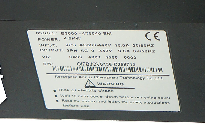 

4 /5.5kw Single Phase input and 3Phase Output Frequency Converter Adjustable Speed Drive Frequency Inverter for engraver machine