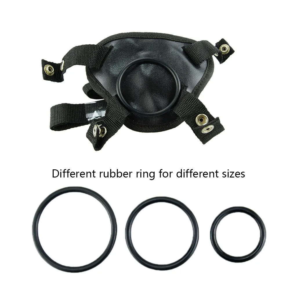 Реалистичный фаллоимитатор с регулируемым ремешком XXL и анальный штепсель