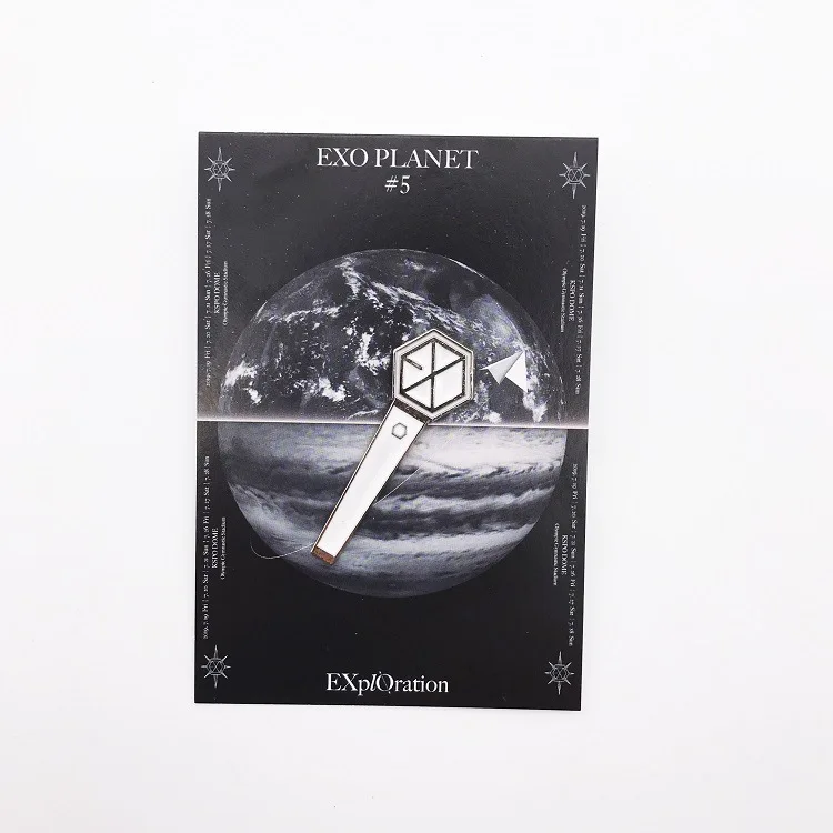 Металлическая брошь K-Pop EXO PLANET #5 значок для сумки галстука булавка аксессуары
