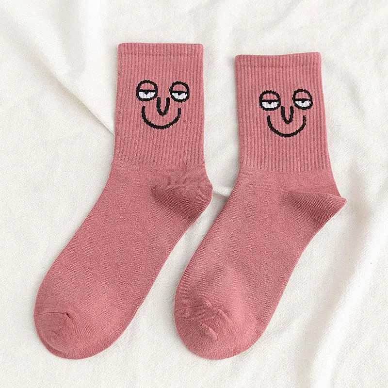 6 Корея Funky Harajuku тренд женские красочные забавные носки девушка kawaii Носки Унисекс сюрприз средней длины женские носки - Цвет: 6