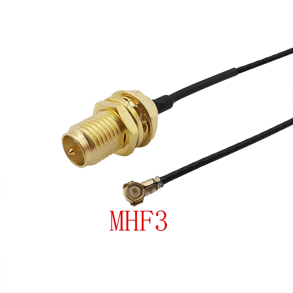 Фото Разъем IPX IPEX U.FL MHF3 к RP SMA разъем 0 81 мм кабель перемычки RF Pigtail для PCI Wi-Fi карты
