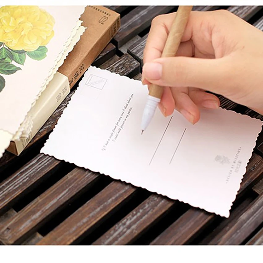 

30pcs/set Paper Postcard Flower Series Travel Gift Wish Card Vintage Postcard for Greeting Card,Birthday,Party Invitation card