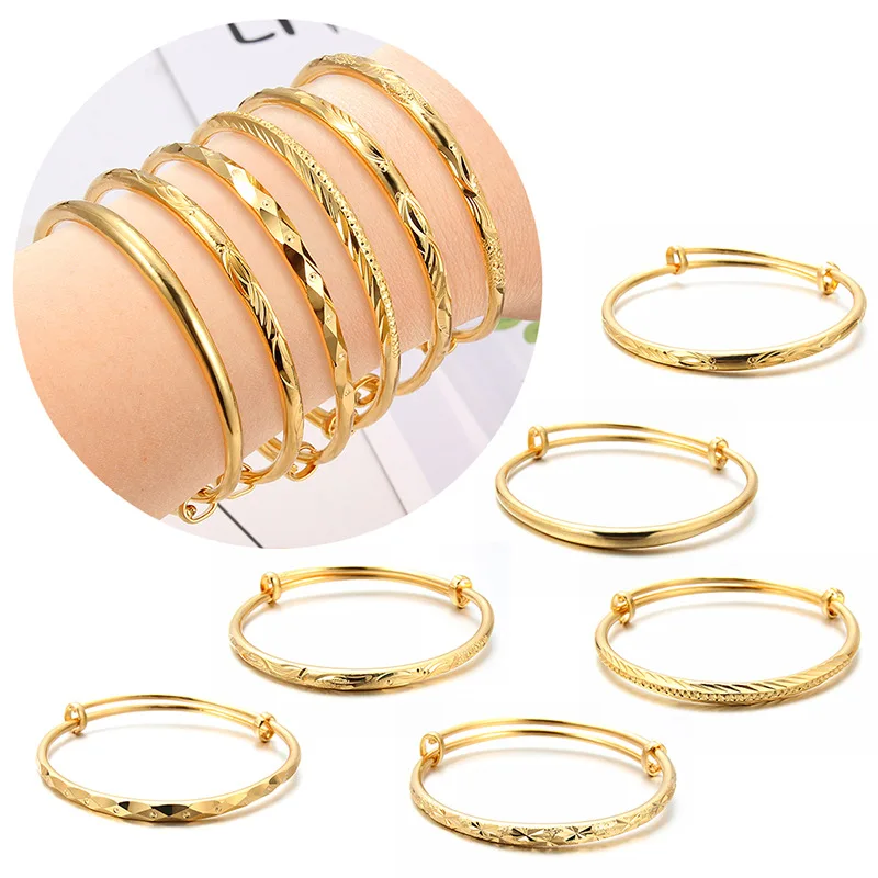 

Fashion Golden Twist Bracelets & Bangles Copper Chain Birthday Gift Souvenir Gold Jewelry Bracelet for Women Men Jewelry Gift