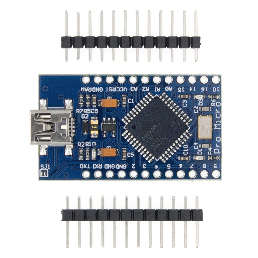 Фото TENSTAR ROBOT Pro Micro, с Загрузчиком, черный/синий ATmega32U4 5 В/16 МГц, модуль контроллера Mega32U4 leonardo для arduino №4
