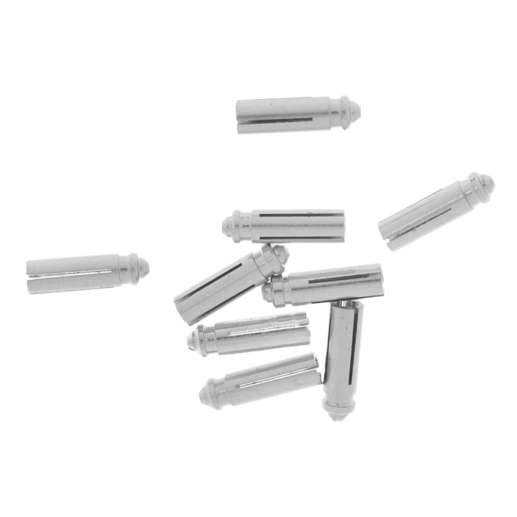

9 Pieces Anodised Aluminum Dart Savers / Protectors - Silver