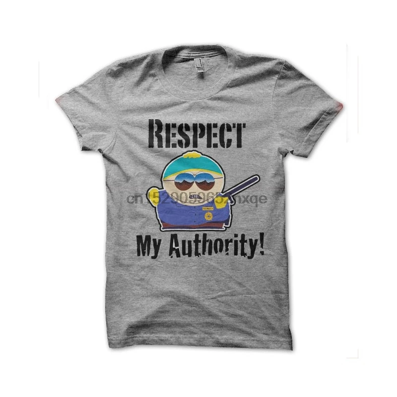 Мужская футболка с надписью respect my autority серые футболки женская футболка|Мужские