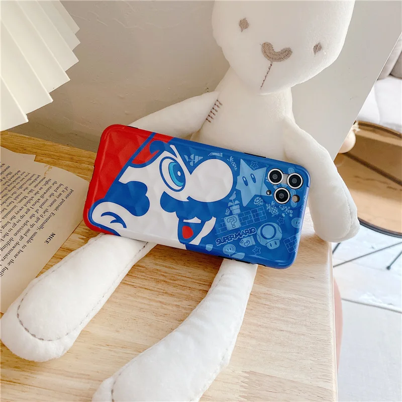 Super Mario Phone Case for IPhone 7 / 8 Plus X XS XR Max 11 12 Pro /Cute Cartoon Anti-fall Silicone | Дом и сад