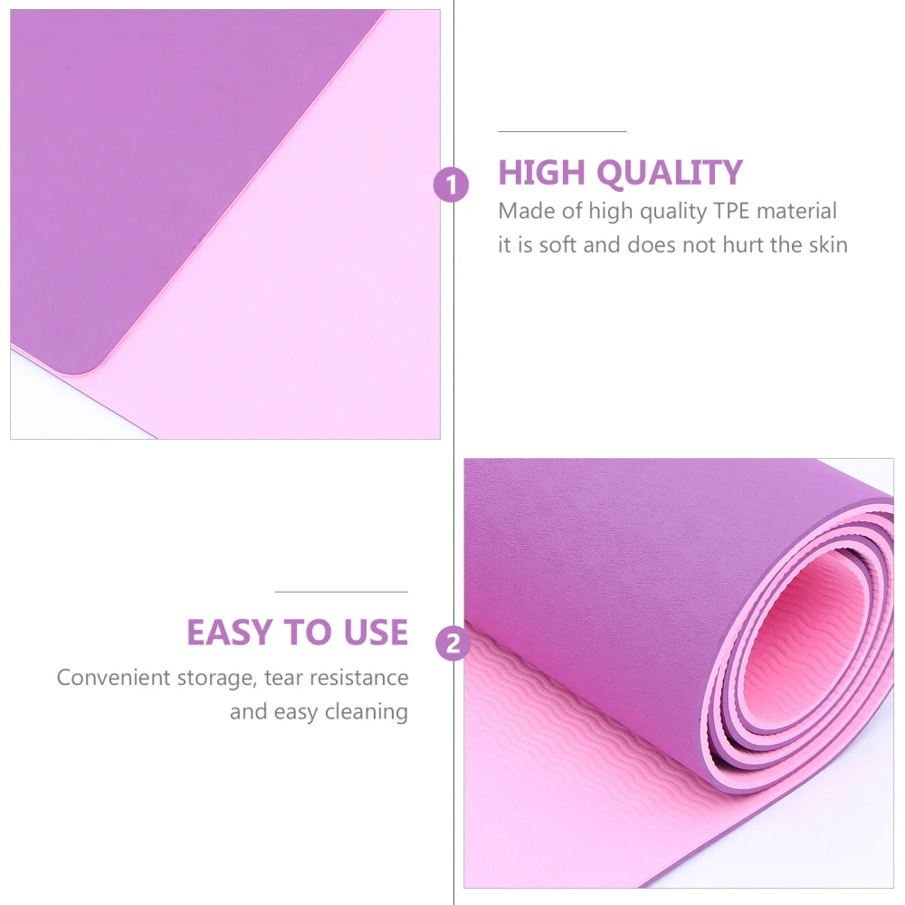 

Multipurpose Workout Mat Exercise Fitness Mat Pilates Pad with Storage Bag
