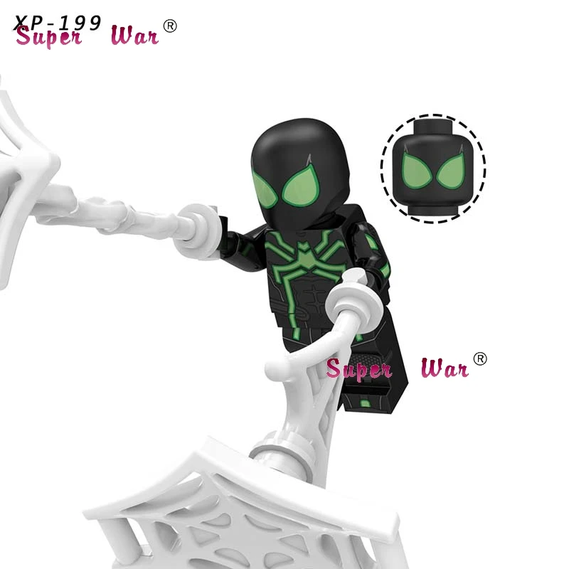 XP199 Одиночный фильм Marvel Человек-паук Venom вдали от дома Mysterio Марии Хил Ned Liz Hydro Man Spiderman Строительные кубики, детские игрушки - Цвет: XP199