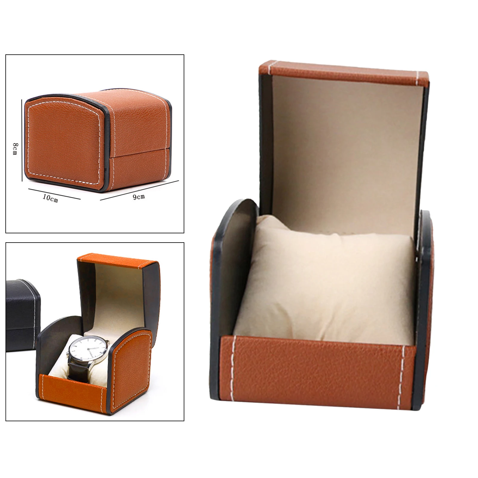 Портативный коробка для часов из искусственной кожи часы Чехол держатель