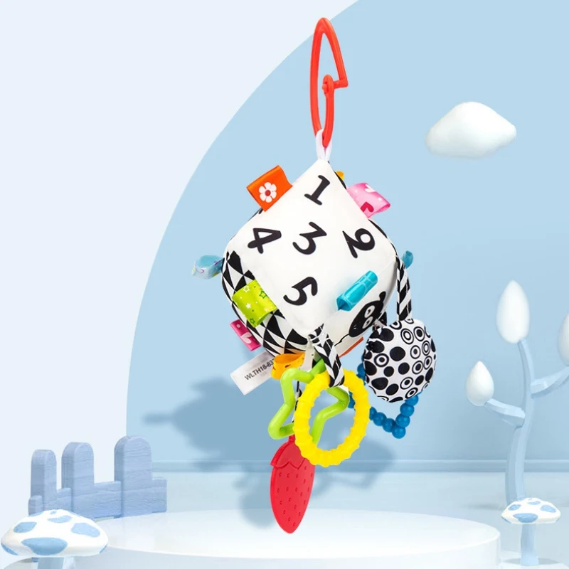 

Hanging Spiral Rattle Stroller Geometry Shape Crib Mobile Bed Baby Toys 0-12 Months Newborn Educational Toy for Children