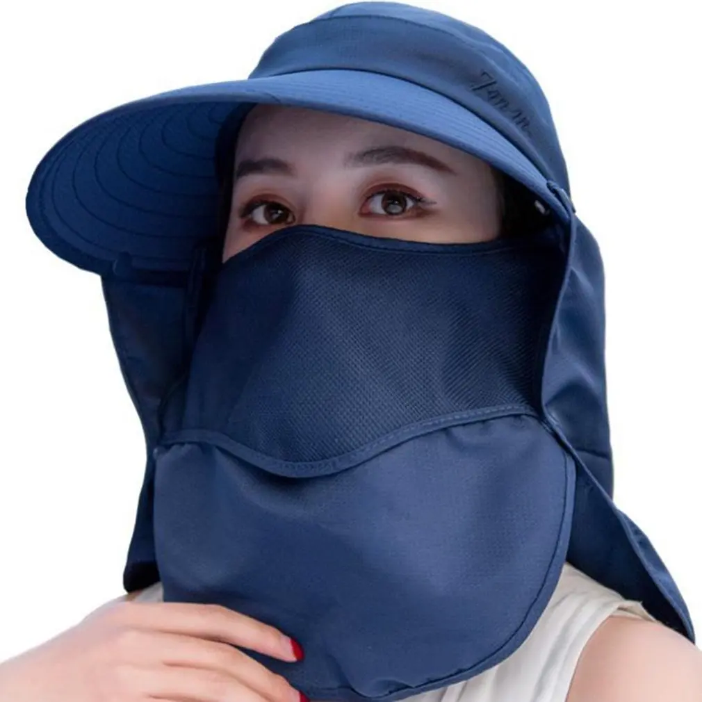 

Outdoor Wide Brim Sun Hat Multifunctional Sun Protection Bucket Fishing Hat Cap Dust Proof Cycling Cap For Women