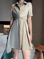 2020 summer office lady dress for woman aethetic vintage alternative harajuku midi dresses