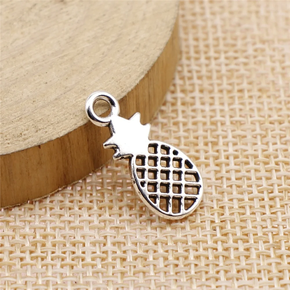 

10Pcs 9x21mm Antique Silver Color Pineapple Charms For DIY Jewelry Making DIY Handmade Jewelry
