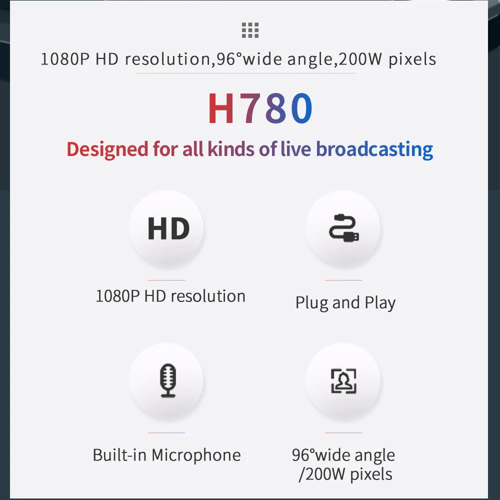 Веб-камера TISHRIC H780 1080P 60 кадров/с USB