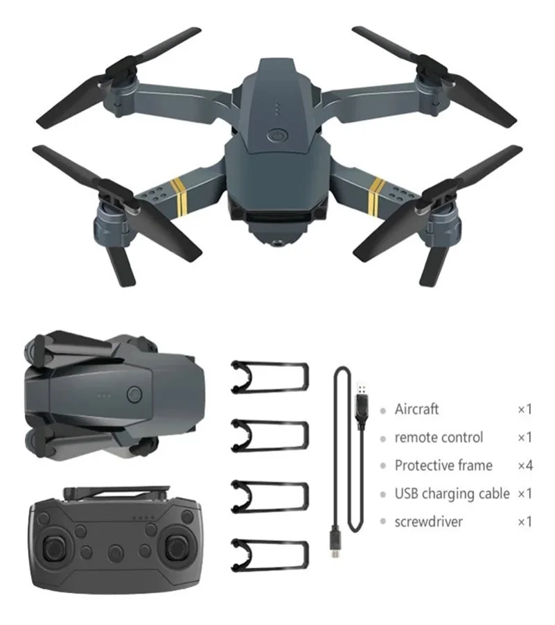 Квадрокоптер E58 складной 4k Hd Wi-Fi Fpv квадрокоптер с камерой вертолет на пульте