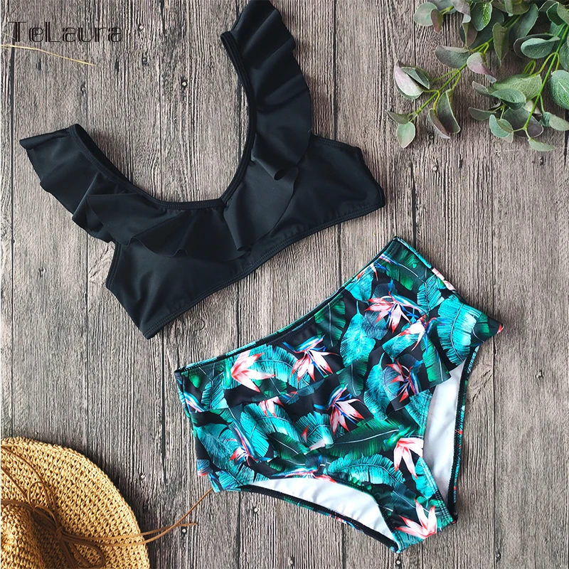 2020 сексуальный купальник бикини с высокой талией женский пуш ап для женщин