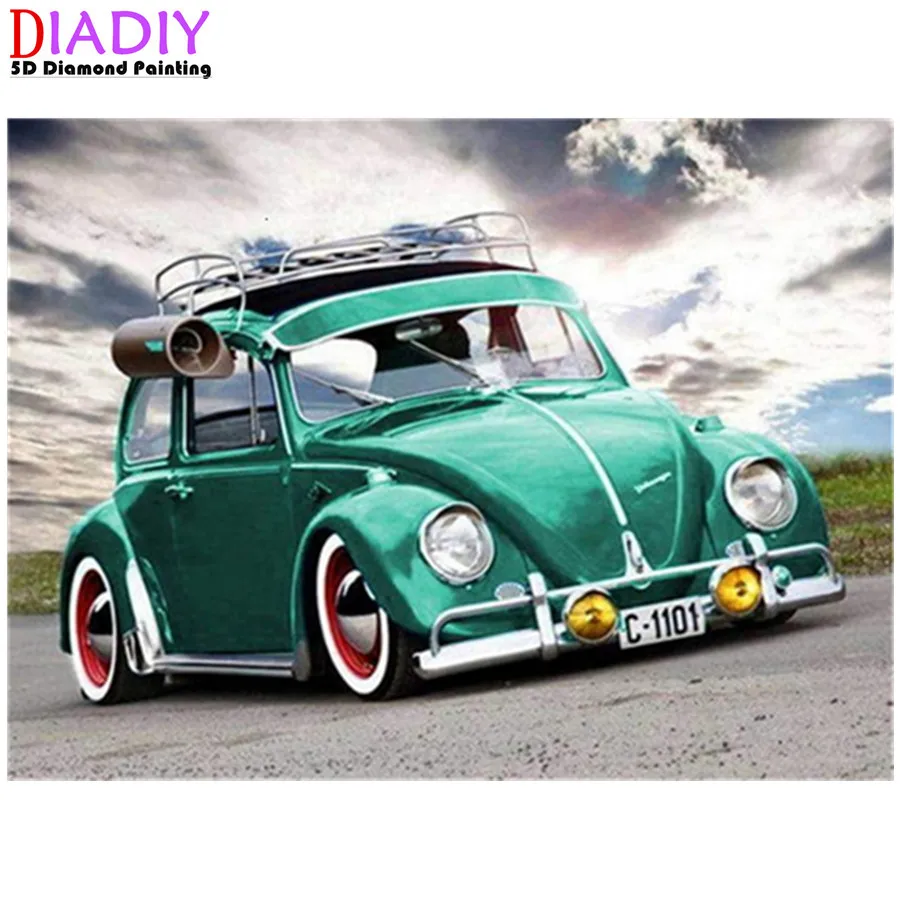 

5D Diamond Painting Full Drill Square Car Landscape Embroidery Cross Stitch Mosaic Home Decoration