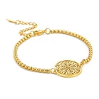 Женский браслет из нержавеющей стали Sipuris, классический браслет-подвеска с полыми цветами, пентаграммой, крестом, полумесяцем, звездой