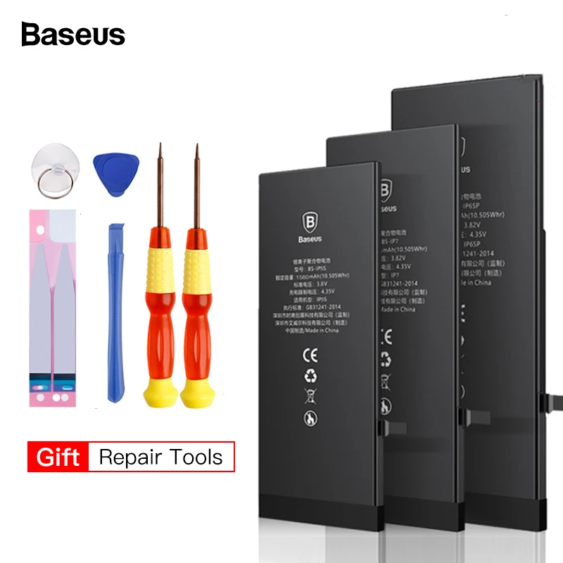 Аккумулятор для мобильного телефона Baseus для iPhone 8, 7, 6, 6s s Plus, 5, 5S, 5c, 7 plus, 6 plus, сменный аккумулятор для iPhone7, iPhone6