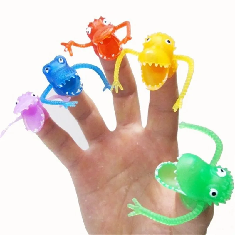 

10/20Pcs Kawaii Fright Dinosaur Finger Puppets Assortment Differ Shapes Colors Loot Pinata Party Bag Fillers Favor Gifts